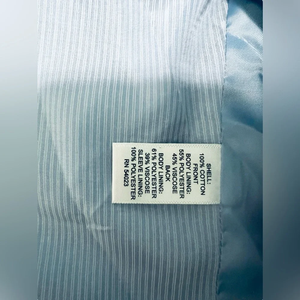 Banana Republic Light Blue Seersucker Sport Coat Blazer